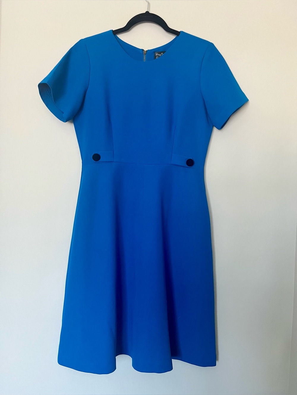 Mary Crafts Work Office Business Button Detail Sheath Midi Dress